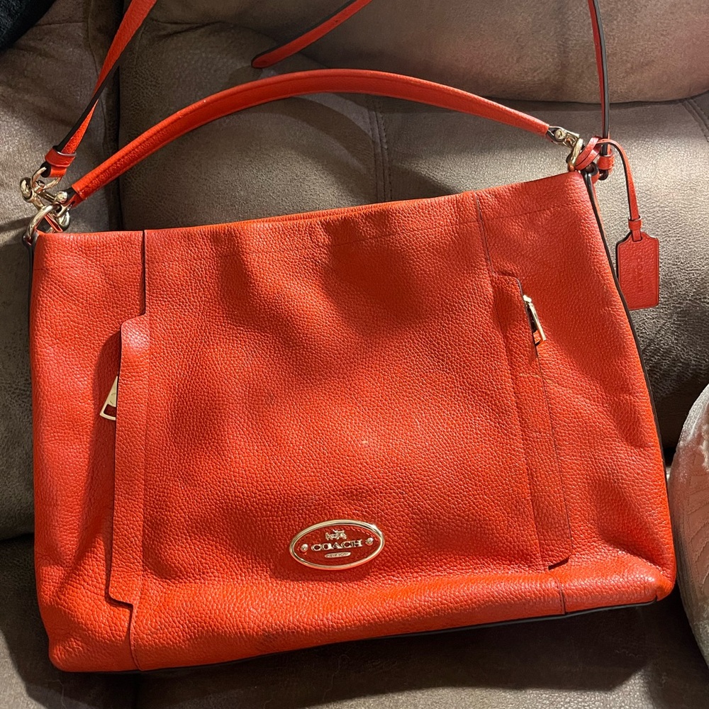 COPY - Orange Coach Purse